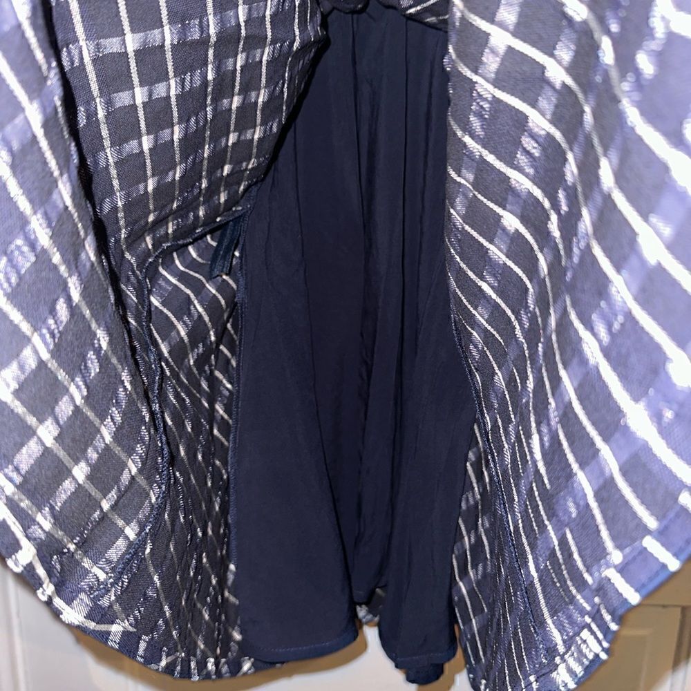 NWTs Tanya Taylor Nicola Puff-Sleeve Belted Check Mini Dress Size 2 - Picture 9 of 13